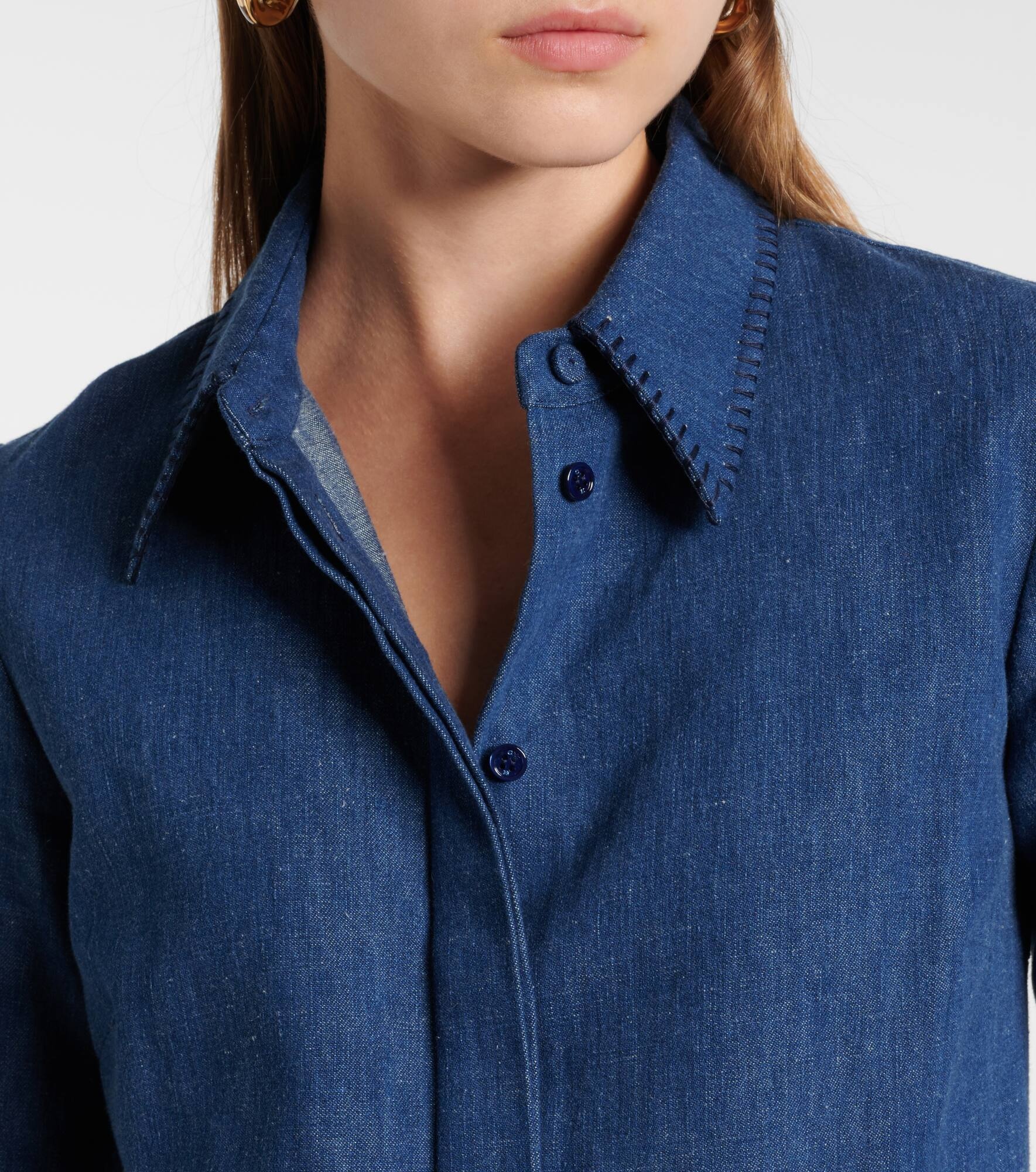 Cruz cotton and linen shirt - 4