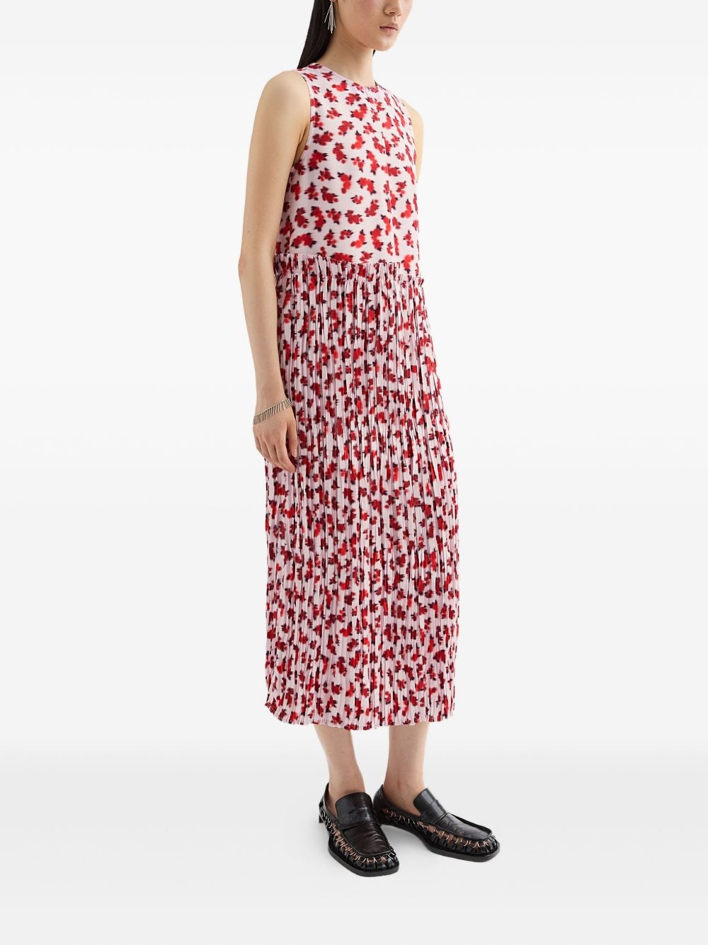 floral-print midi dress - 3