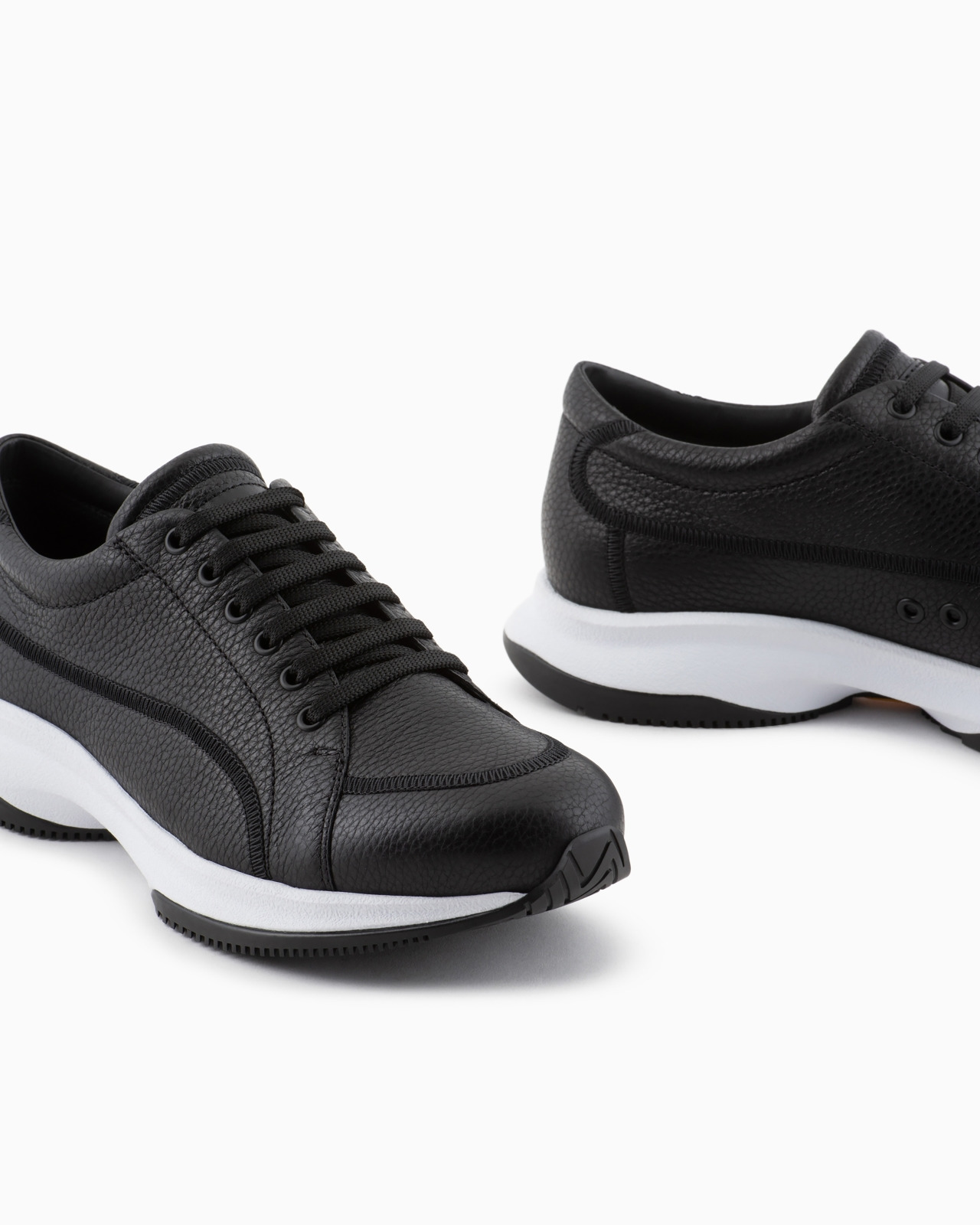 Deerskin and leather sneakers - 5