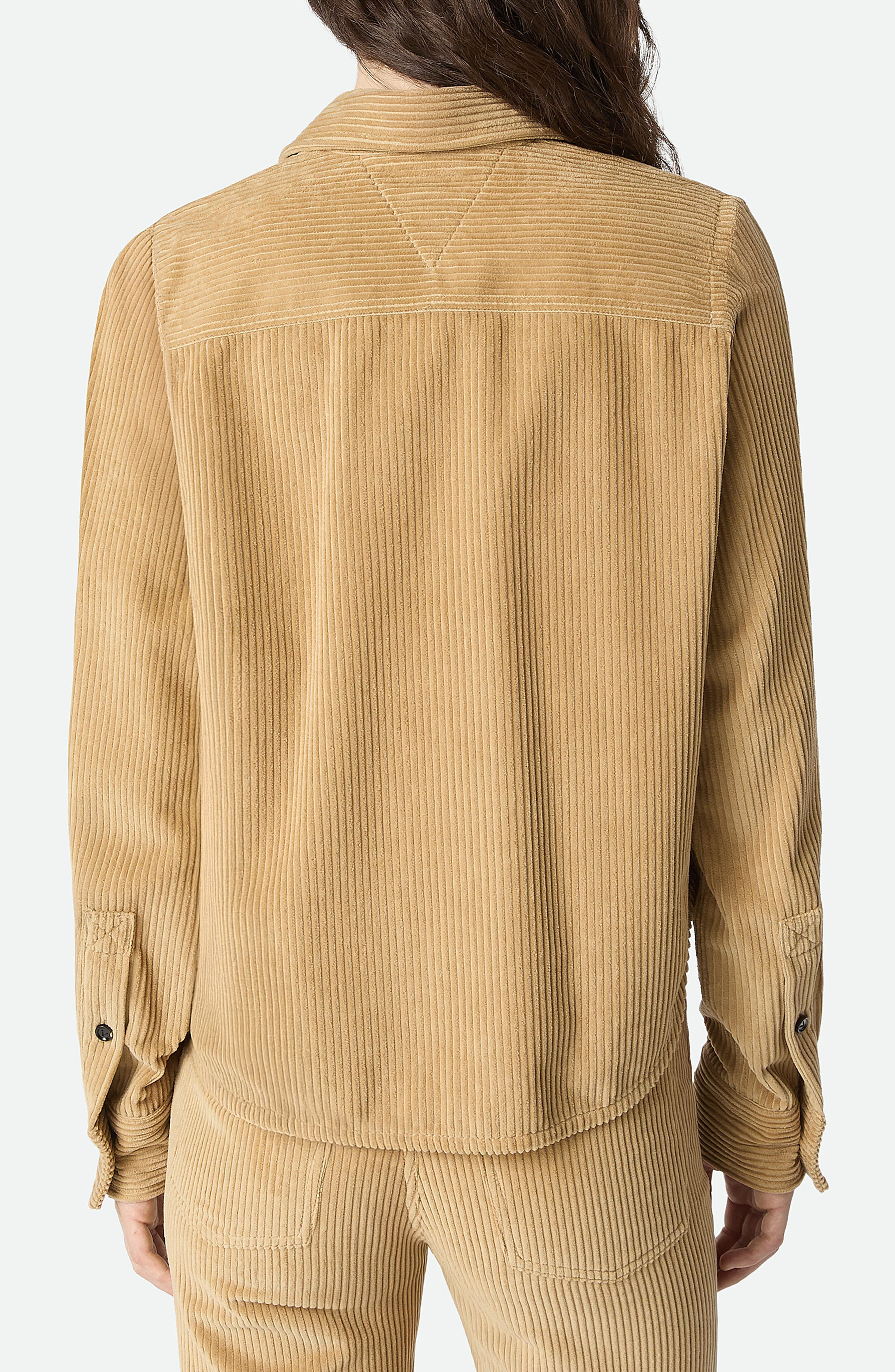 Bottega Veneta Cotton Corduroy Button-Up Shirt in Pale Oak at Nordstrom - 2