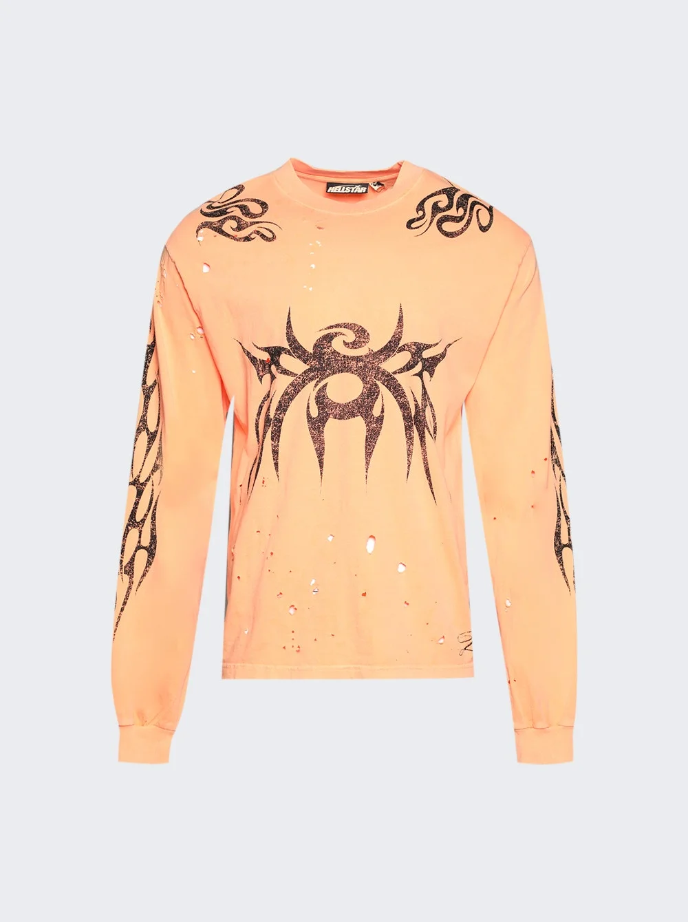 Tribal Long Sleeve Tee Orange - 1