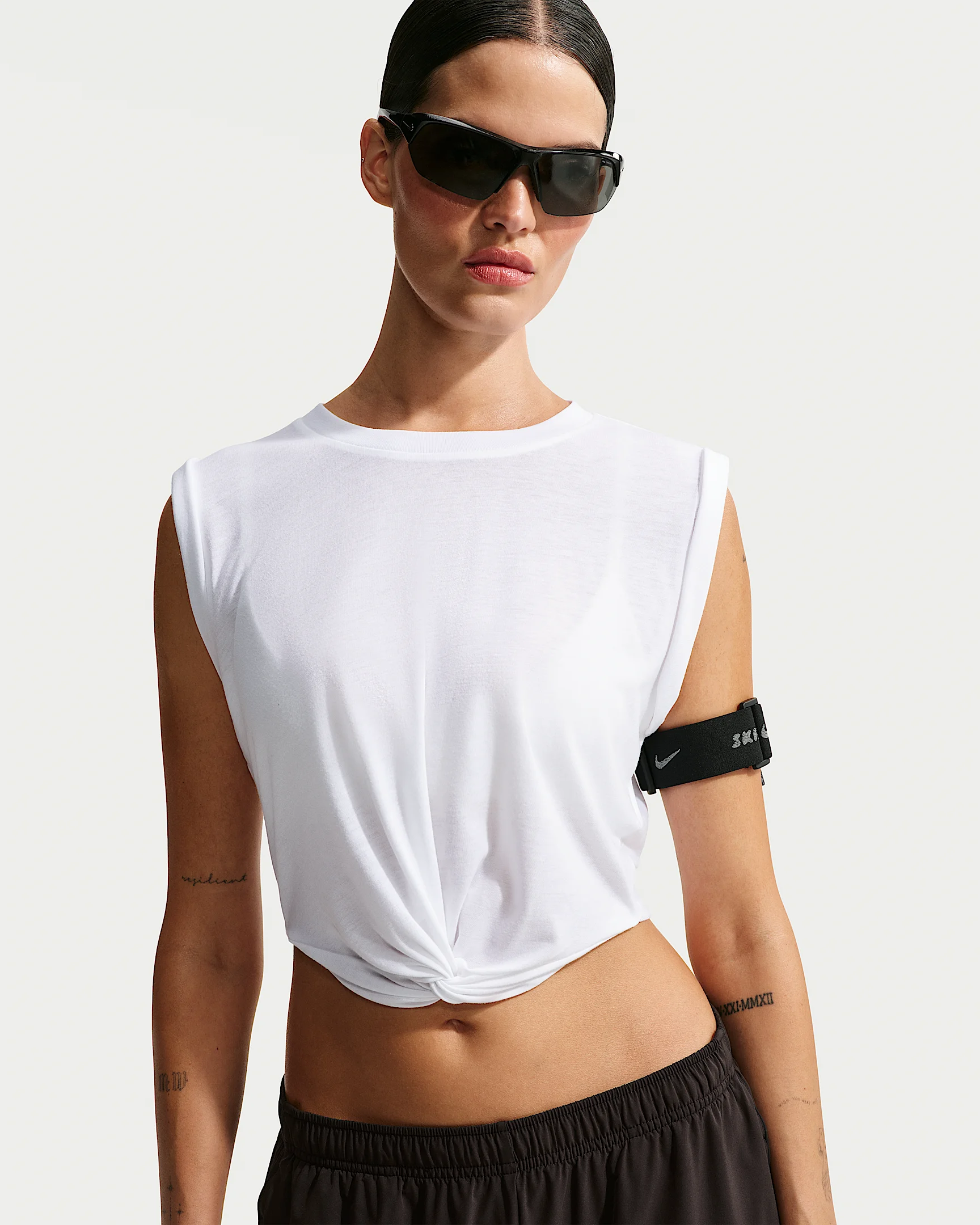 NikeSKIMS Performance Cotton Blend Women's Cropped Twist Tank Top - 1