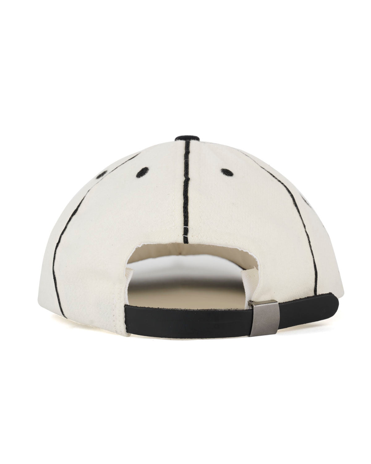 Wool Flannel 8 Panel Hat - Natural - 2