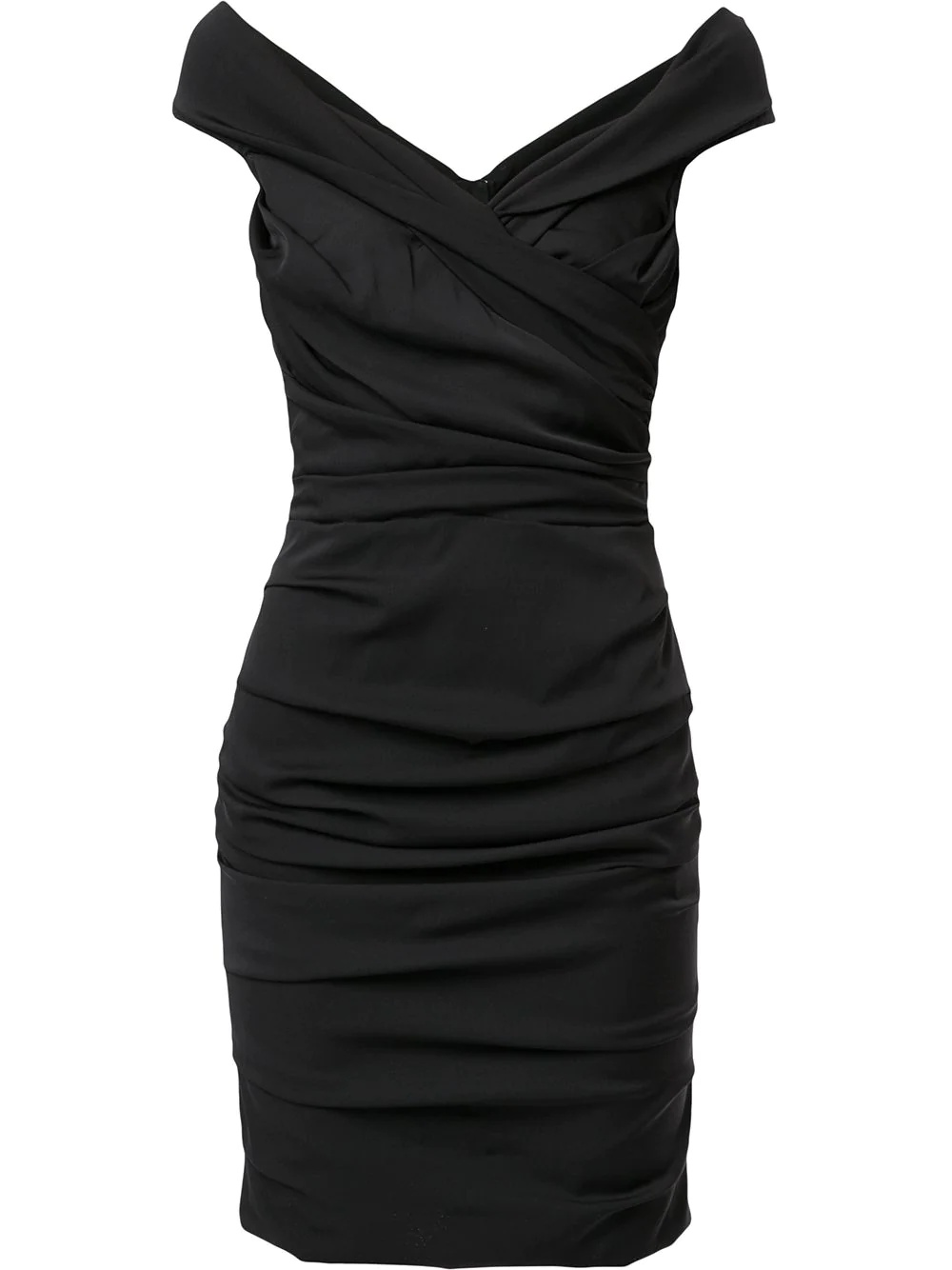 ruched mini dress - 1