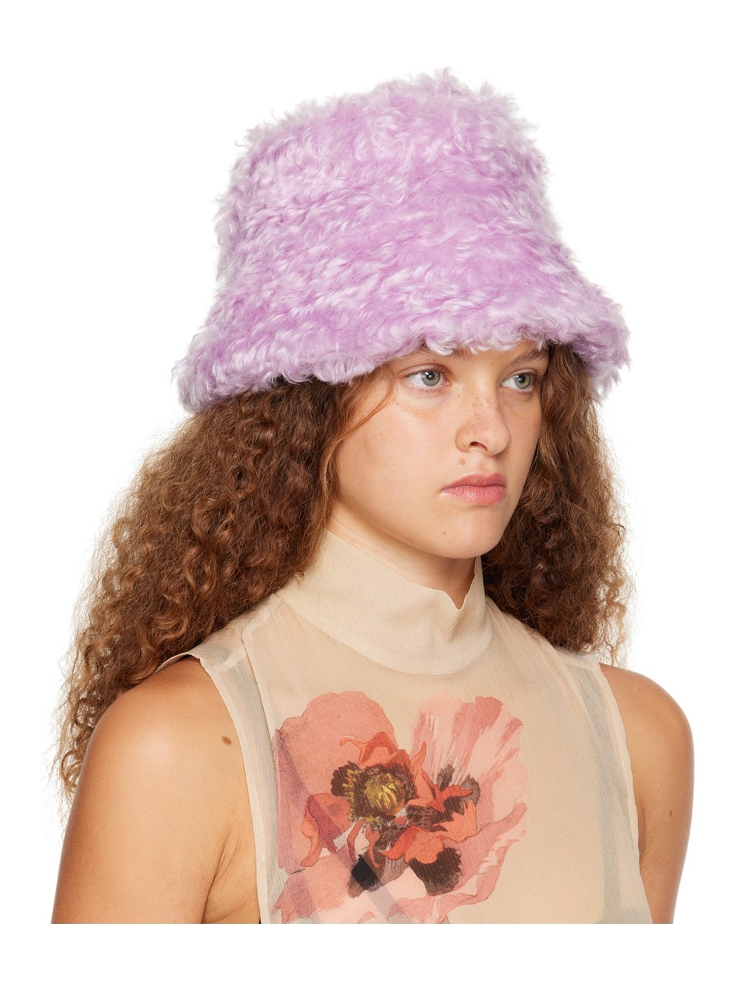 Purple Guilia Bucket Hat - 2