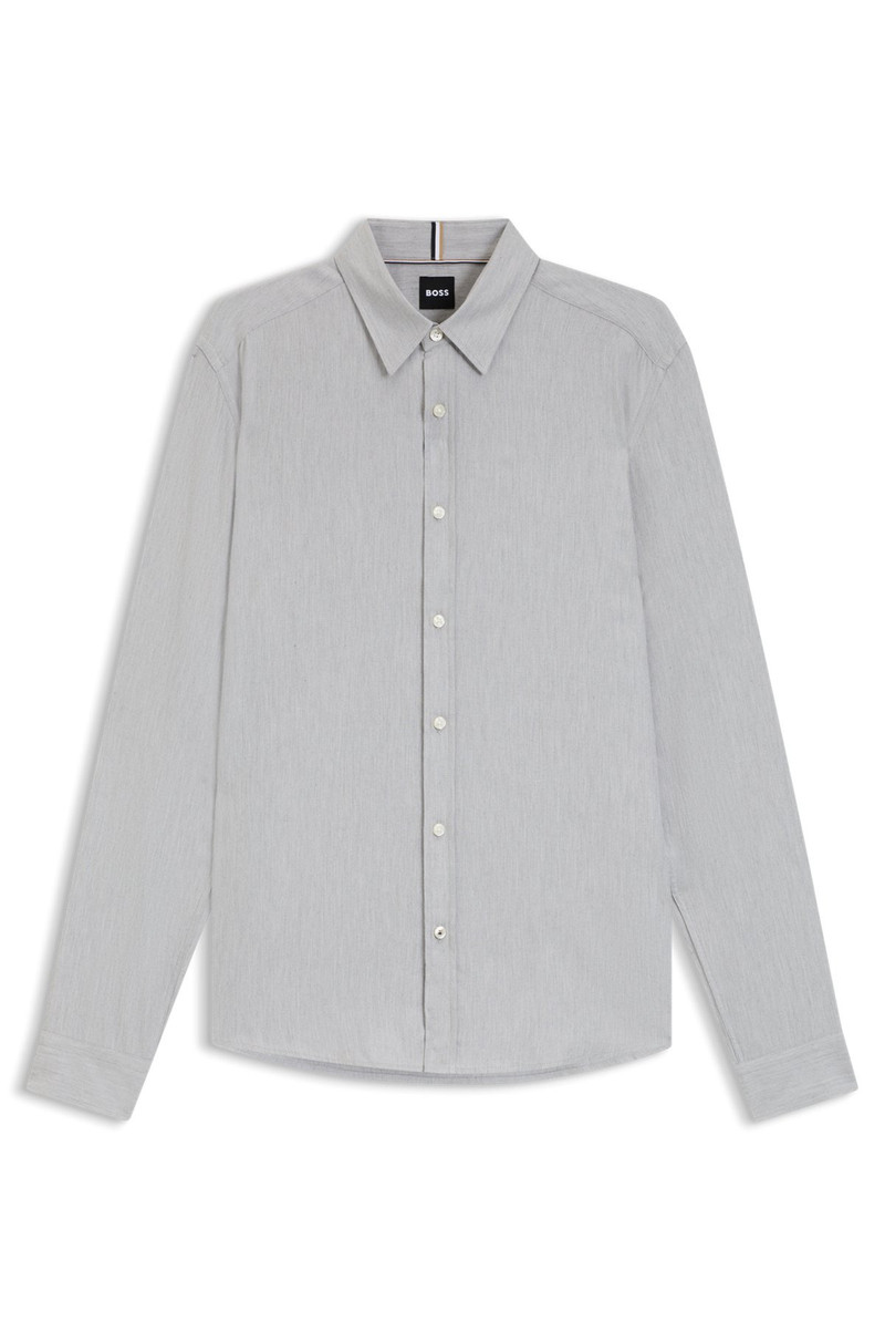 REGULAR-FIT SHIRT IN COTTON-BLEND FLANNEL 1