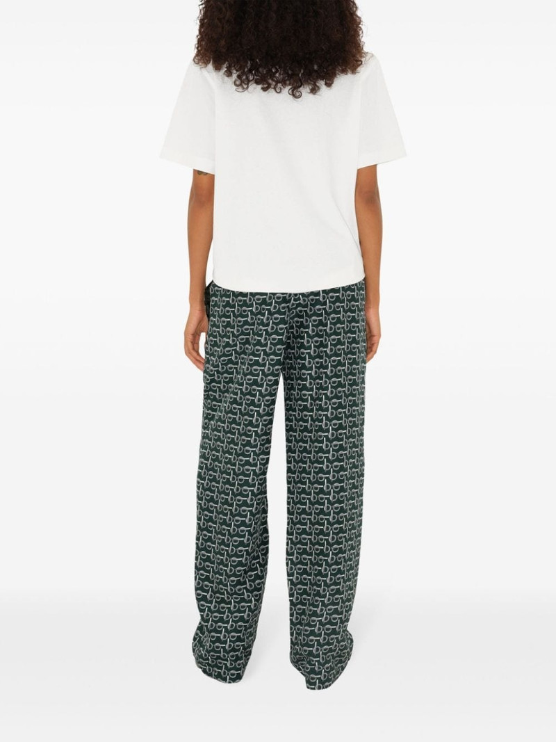 b zipper-print silk trousers 4
