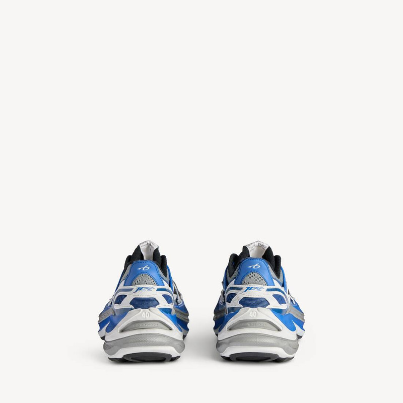 BALENCIAGA Men's Jet Sneaker in White/blue/black outlook