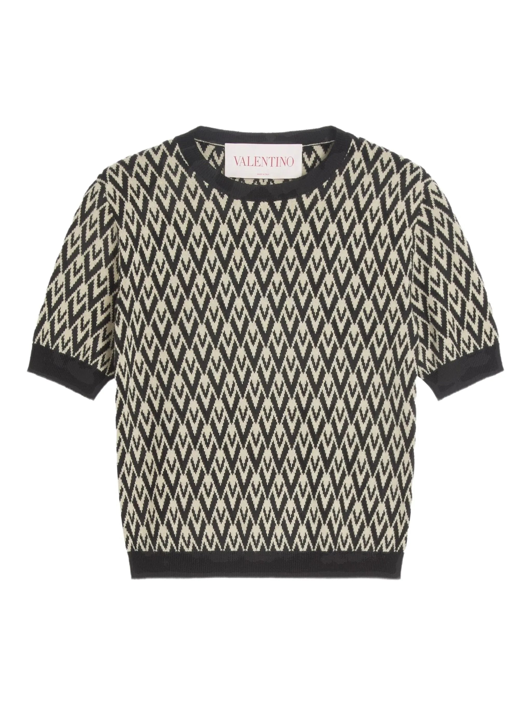 Toute La V jacquard sweater - 1