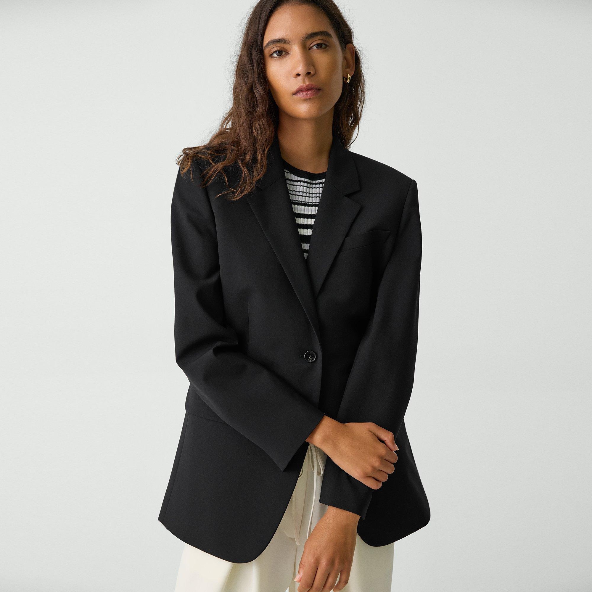 Relaxed Blazer in Stretch Wool - 5