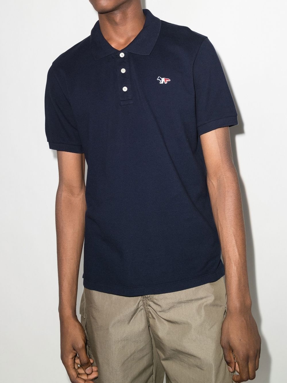 embroidered-motif polo shirt - 2