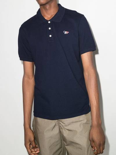 Maison Kitsuné embroidered-motif polo shirt outlook