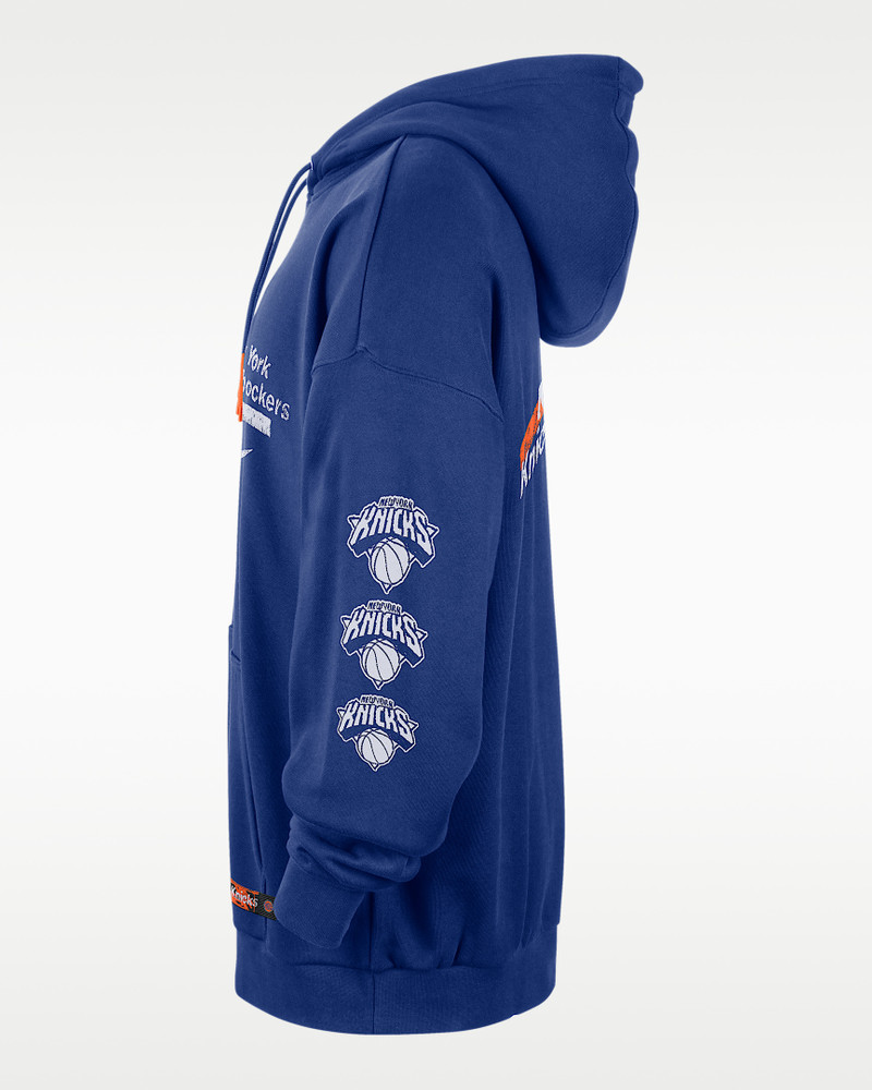 New York Knicks Courtside Men's Jordan NBA Club Premium Pullover Hoodie 3
