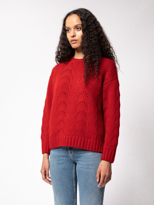 Lena Fancy Knit Chili - 3