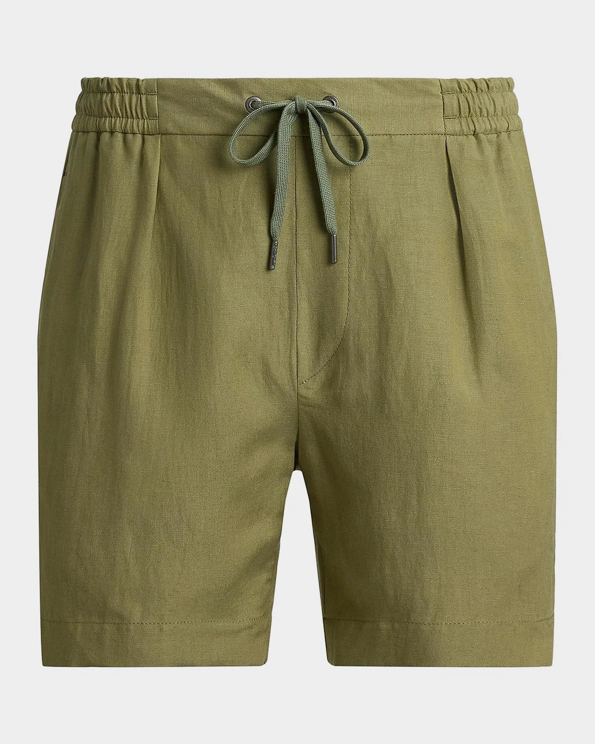 Men's Silk-Linen Drawstring Shorts - 1