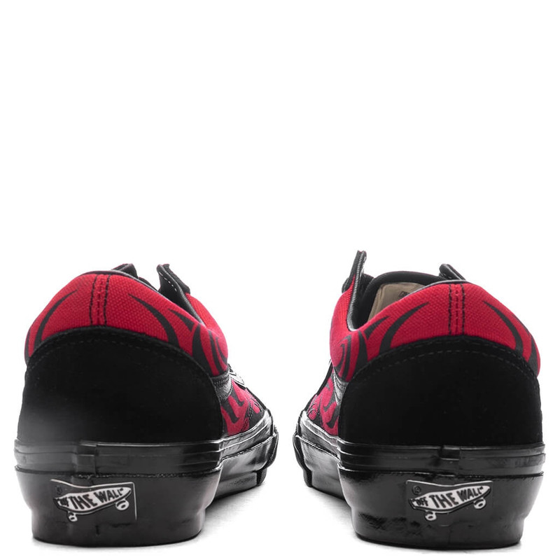 Vans PREMIUM OLD SKOOL Y2K FLAME - BLACK/RED outlook