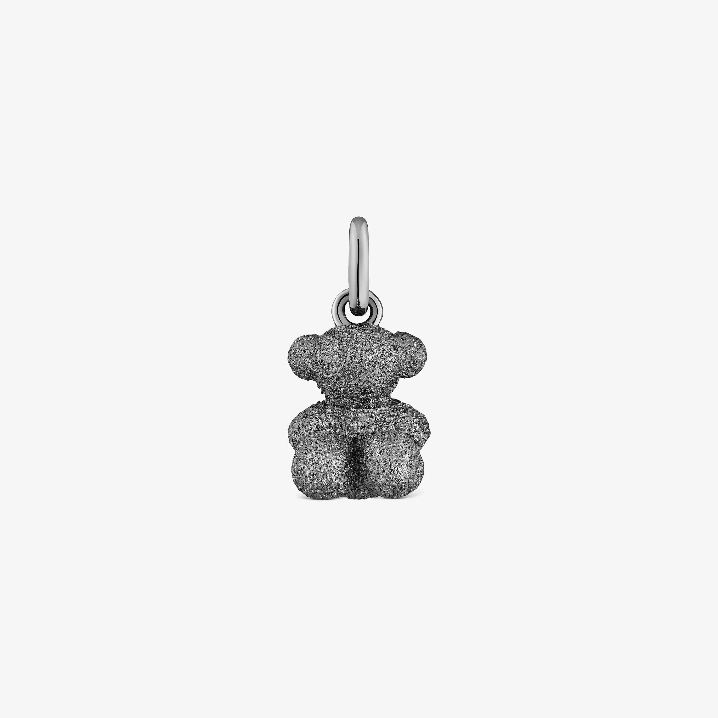 Diamond dark silver Bear pendant Bold Bear - 1
