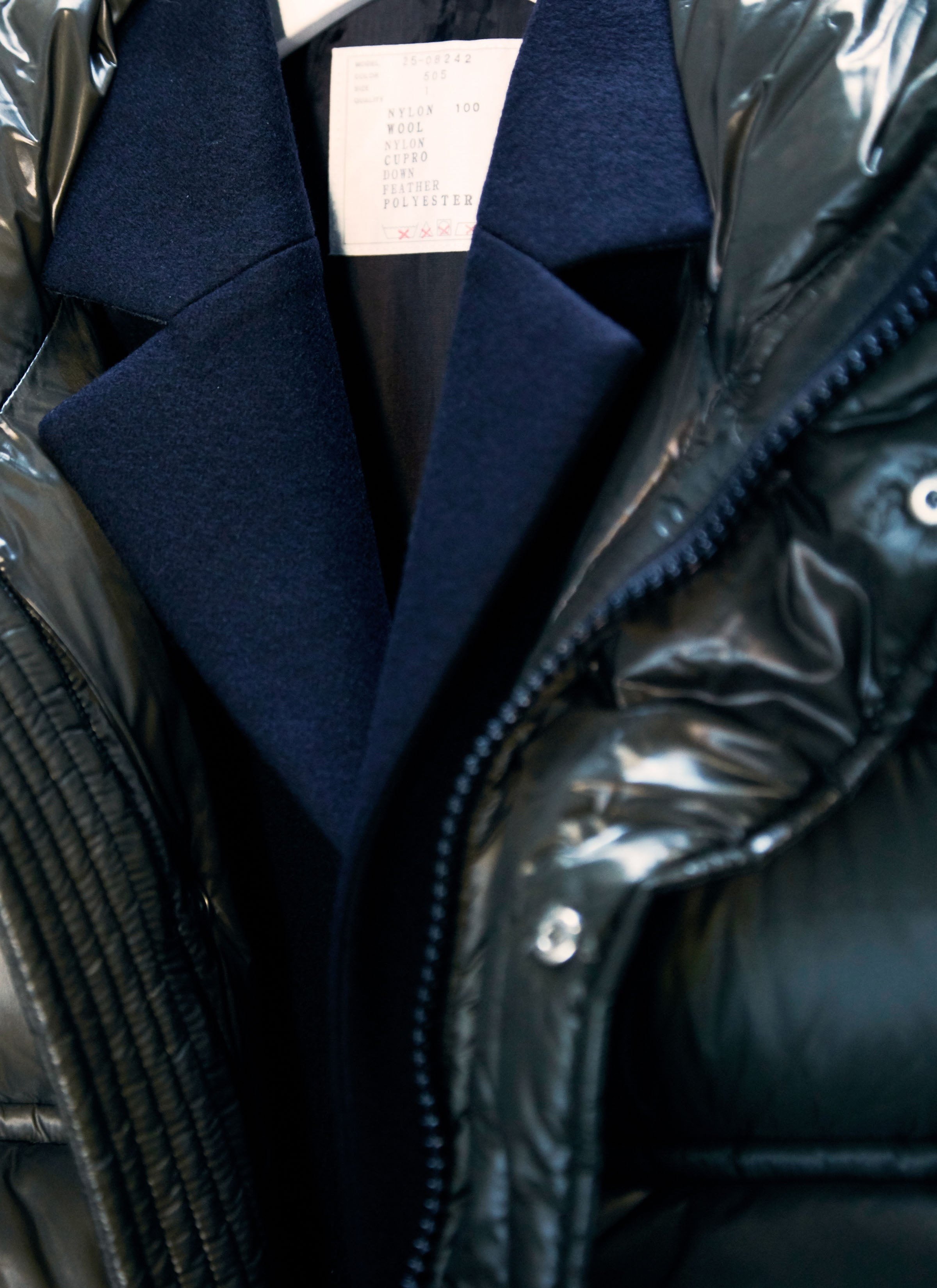 Wool Melton x Puffer Blouson - 6