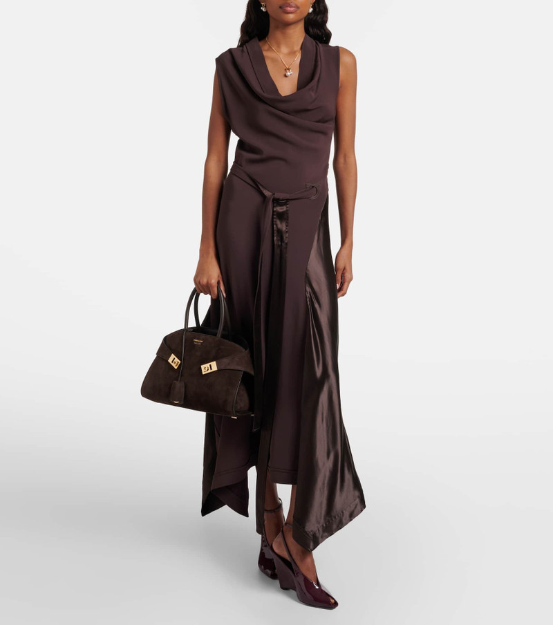 FERRAGAMO Hug suede tote bag outlook