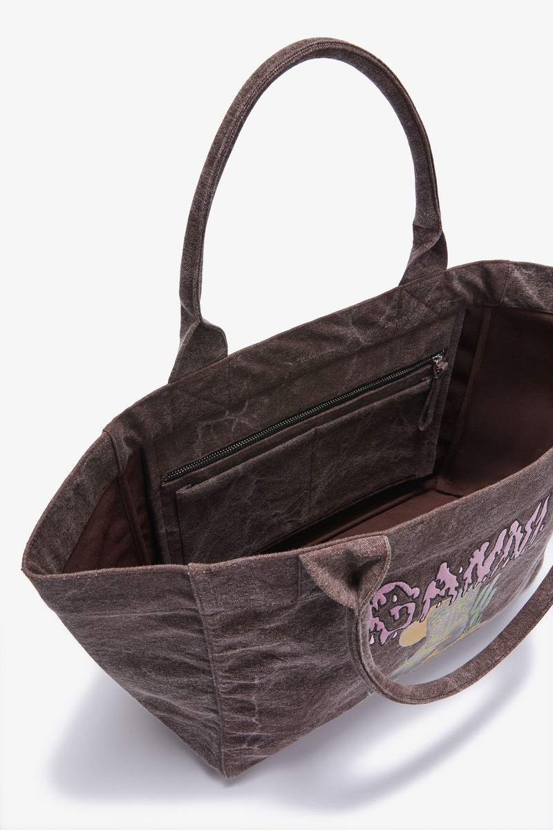 BROWN MEDIUM WESTERN BOOT TOTE 3
