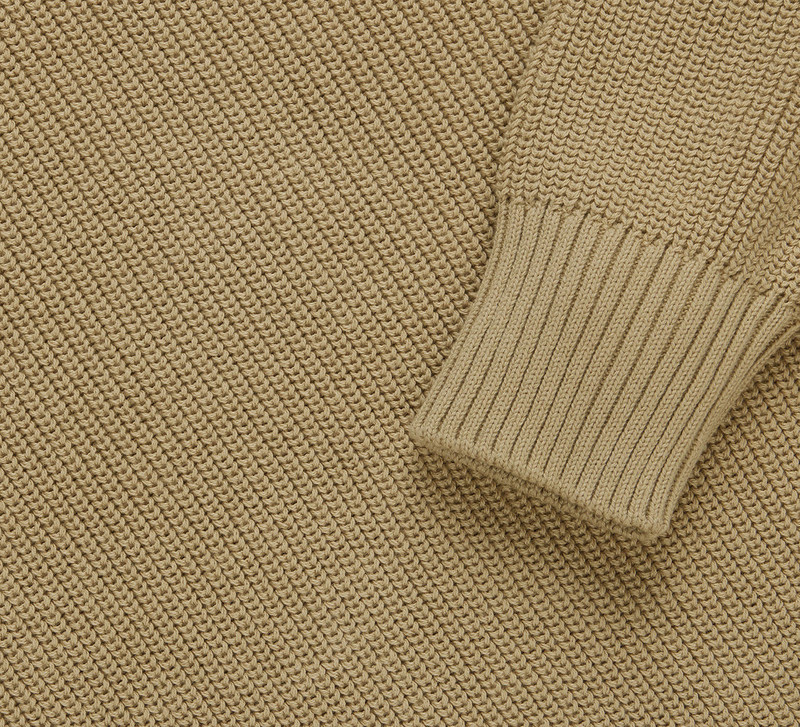 Cotton Crewneck Sweater - Sand 4
