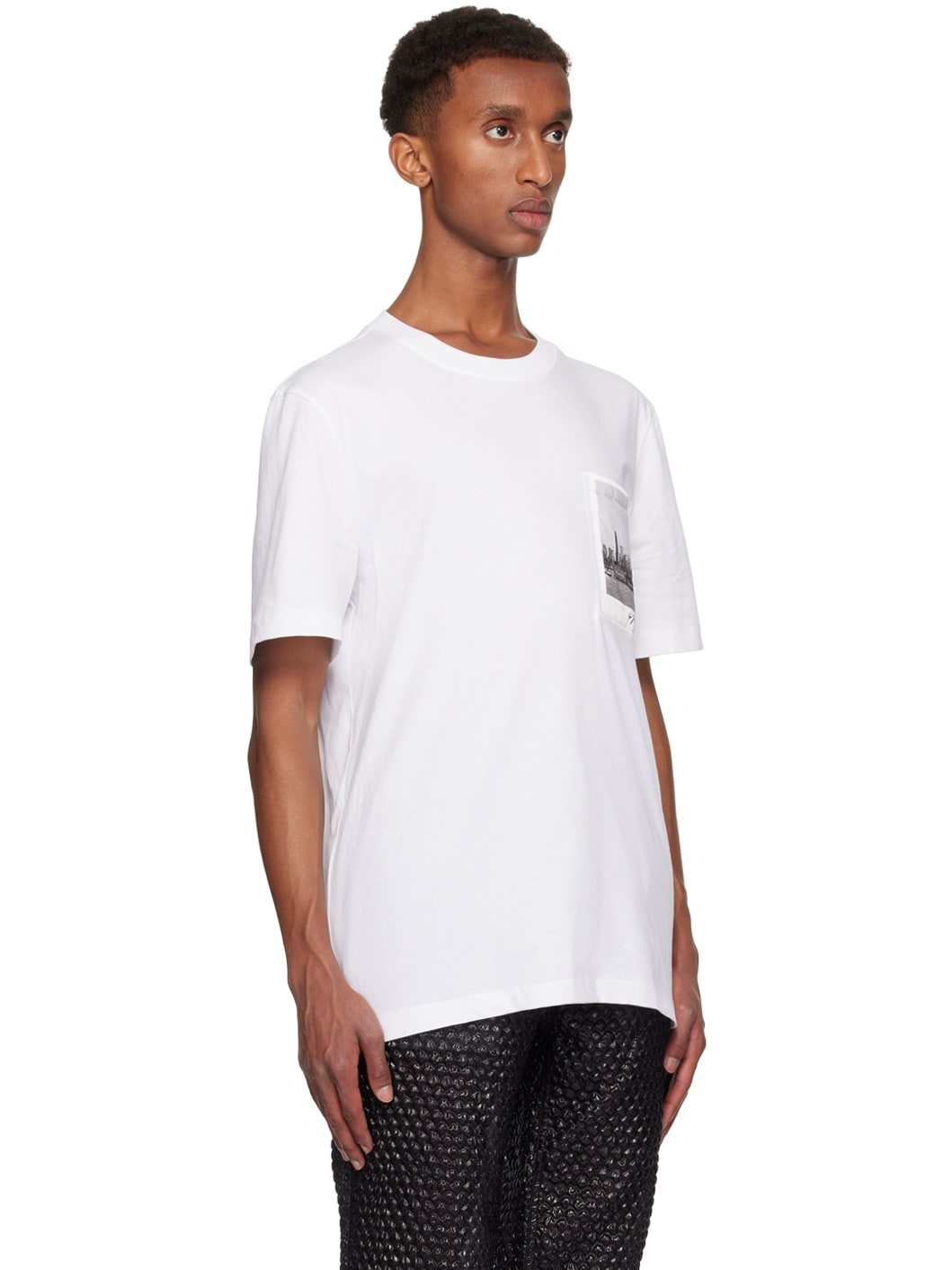 White Skyline Postcard T-shirt - 2