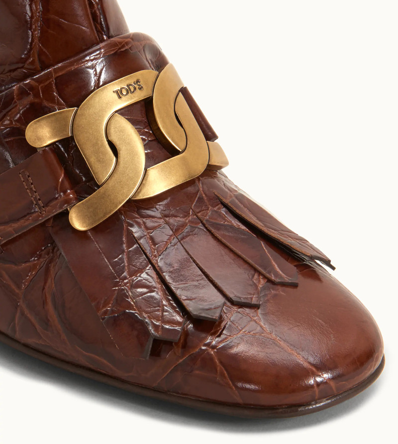 KATE ANKLE BOOTS IN LEATHER - BROWN 7