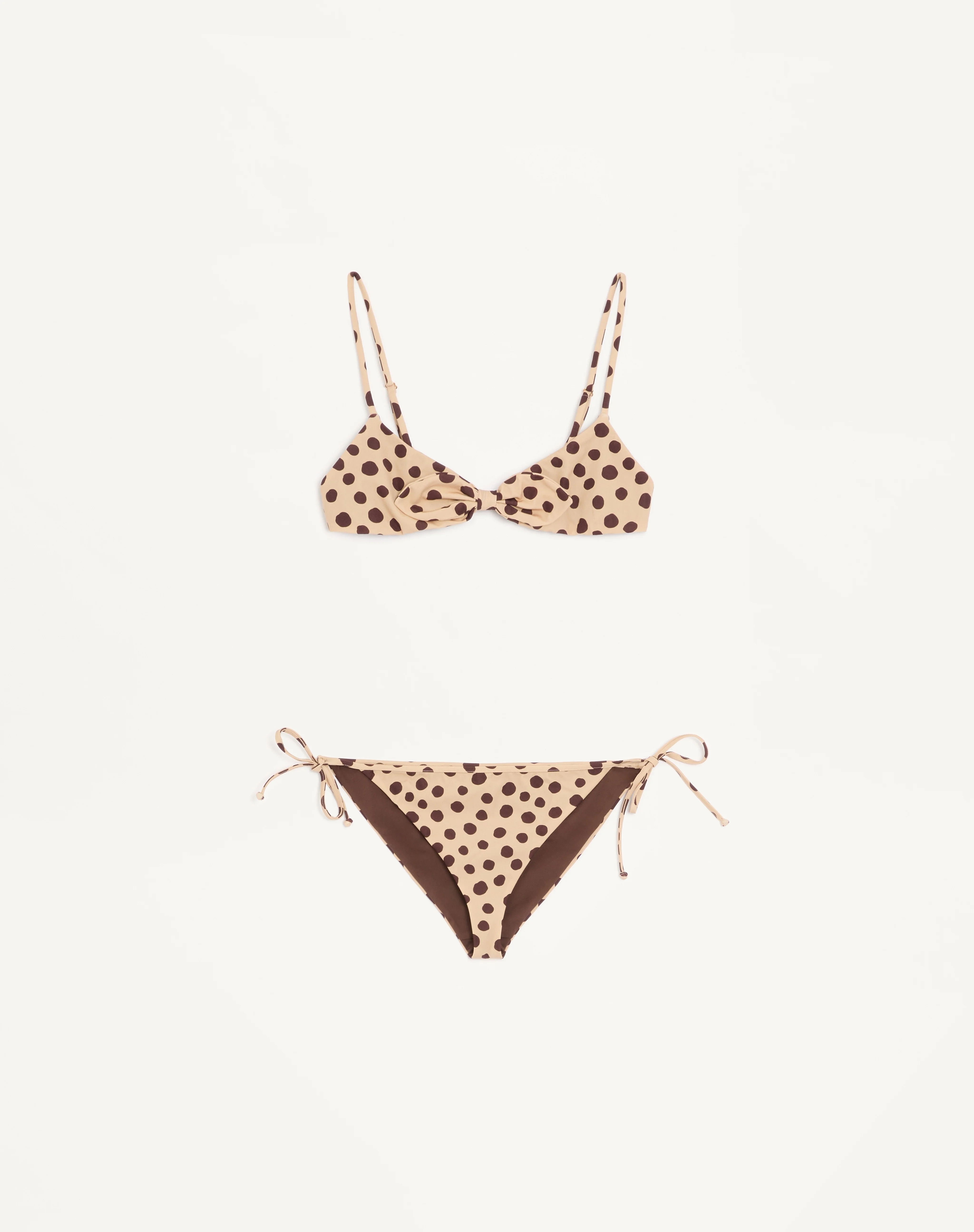 LYCRA SWIMSUIT IN PLUS DE POIS DALMATA POLKA DOT - 1