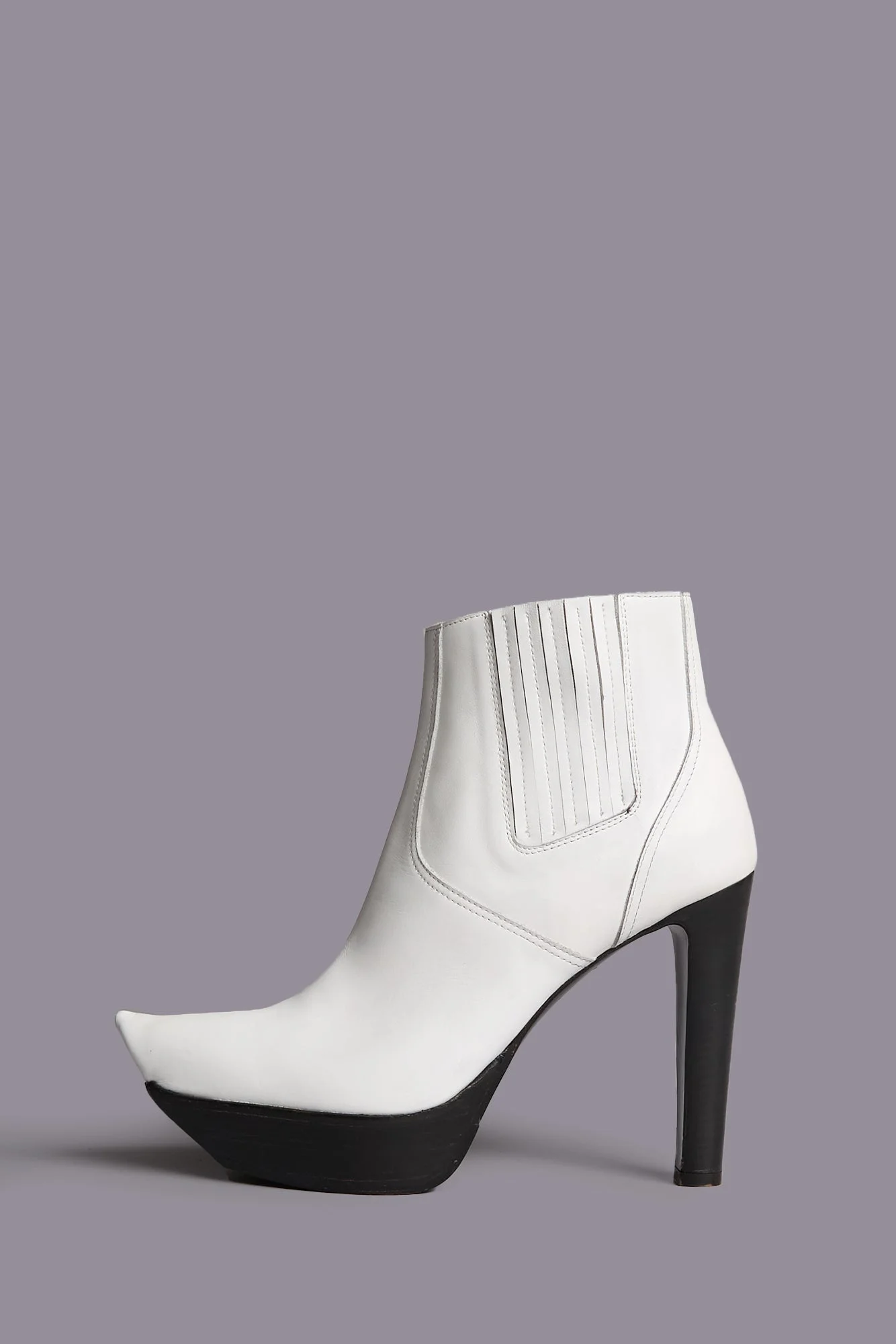 POINTY TOE PLATFORM HEELED BOOT - 1