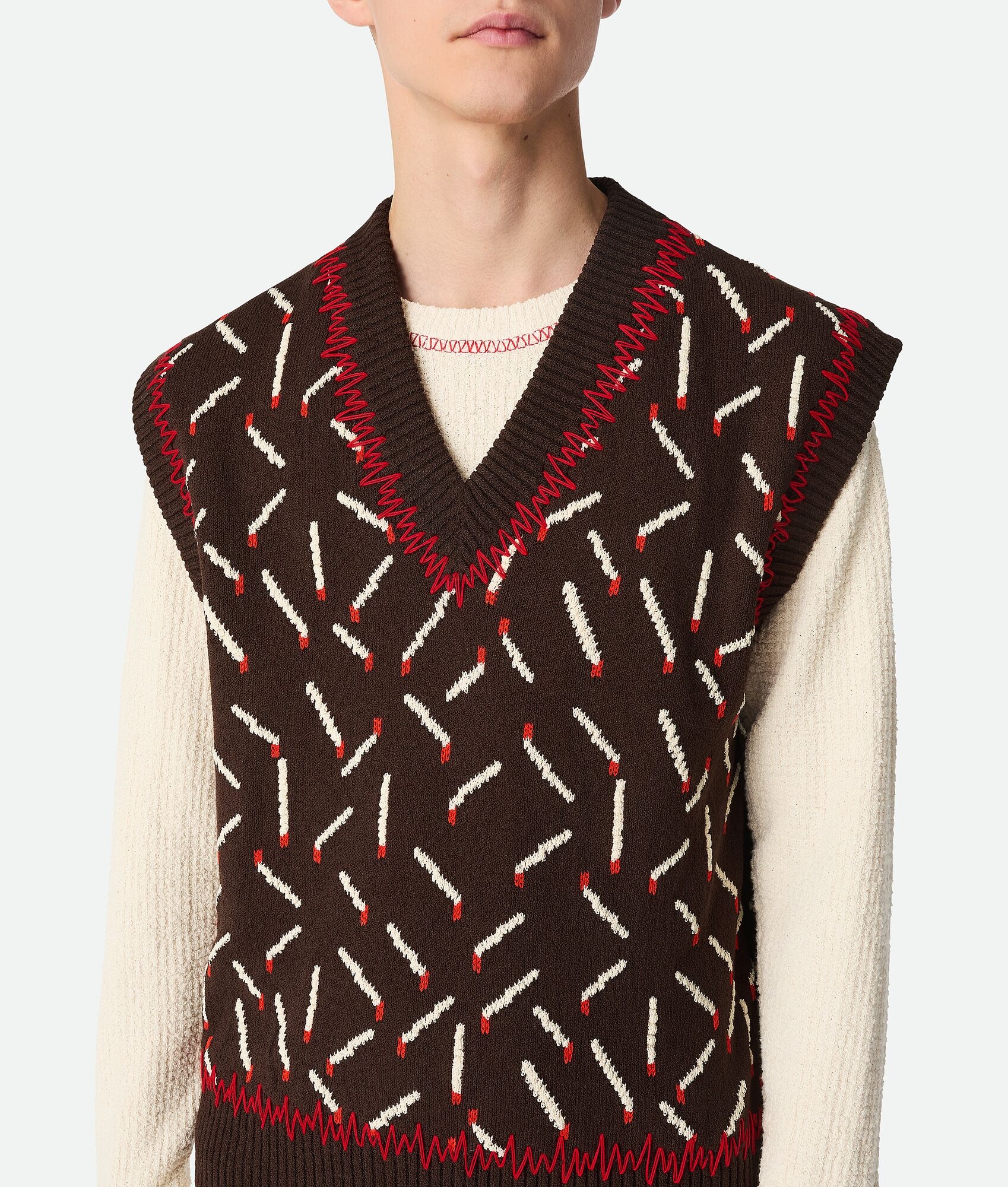 Cotton Jacquard Matches Gilet - 5