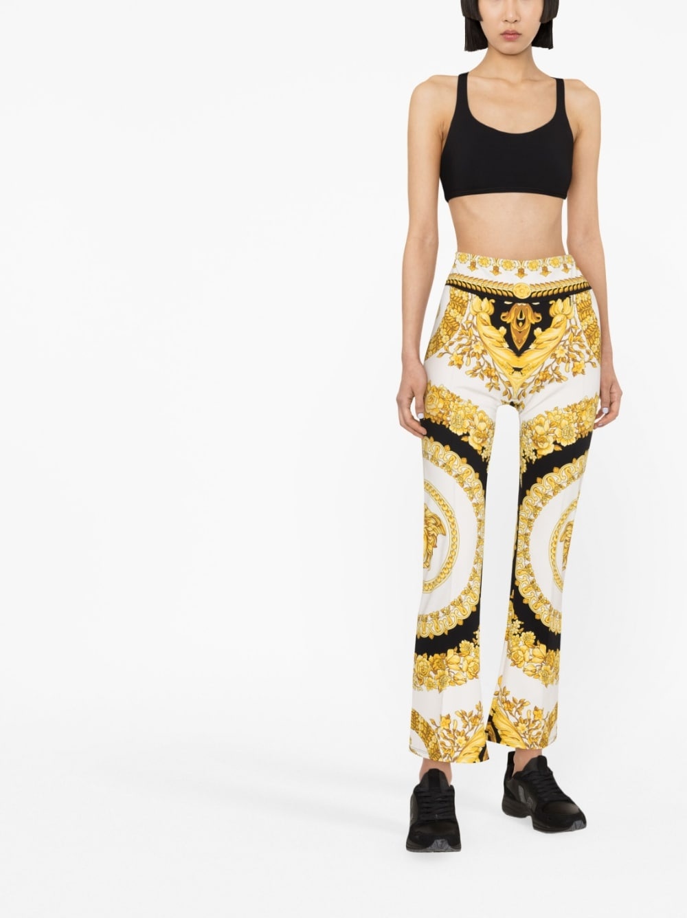 Barocco-print trousers - 2