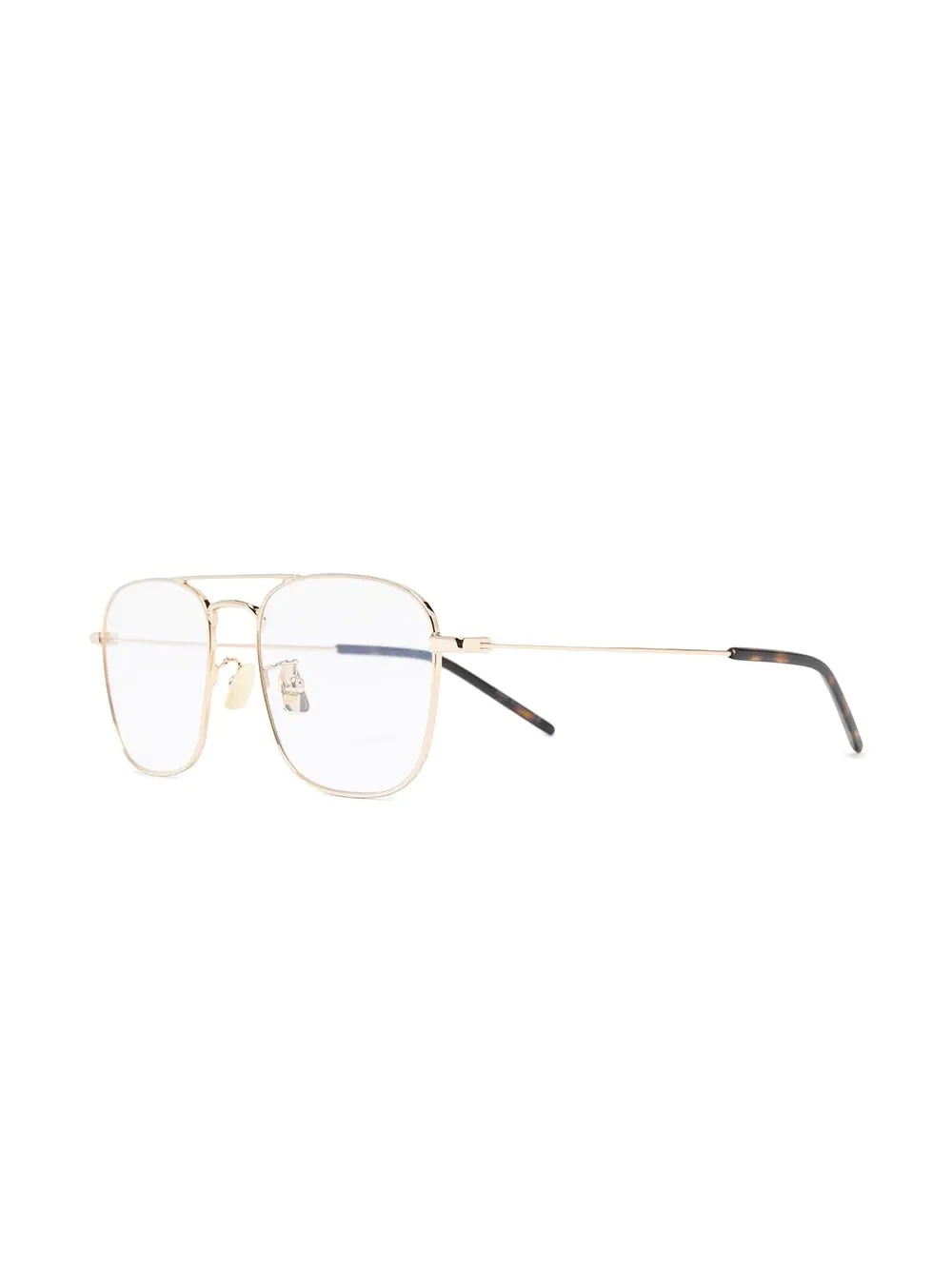 square-frame clear glasses - 2