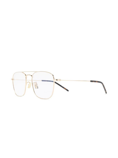 SAINT LAURENT square-frame clear glasses outlook