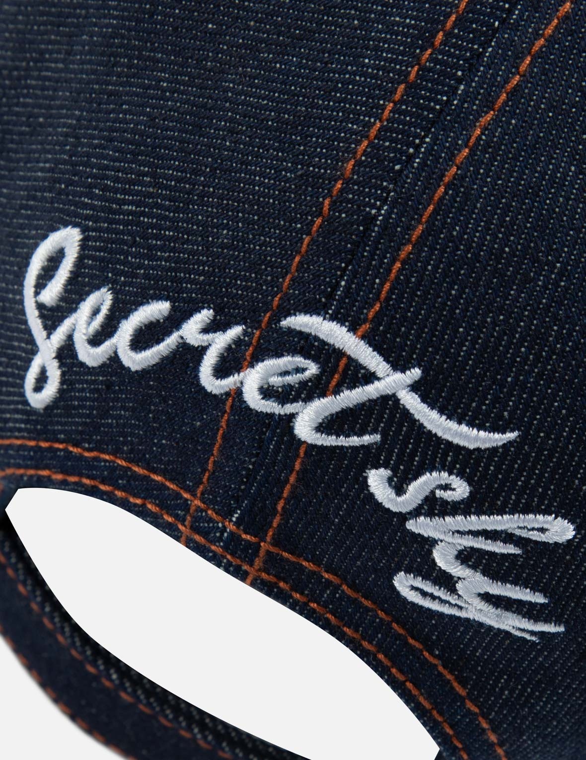 EAGLE AND SEAGULL EMBROIDERY DENIM CAP - 8