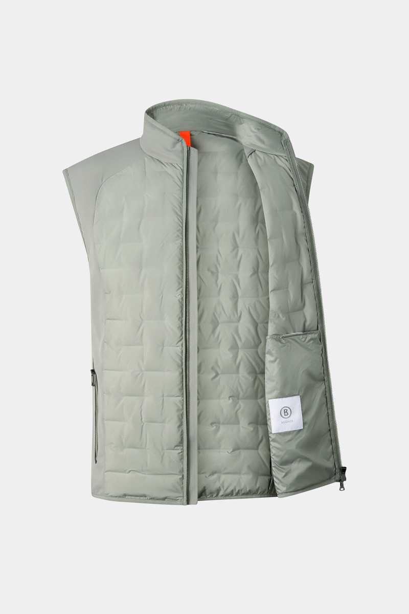 Dane hybrid vest in Eucalyptus 2