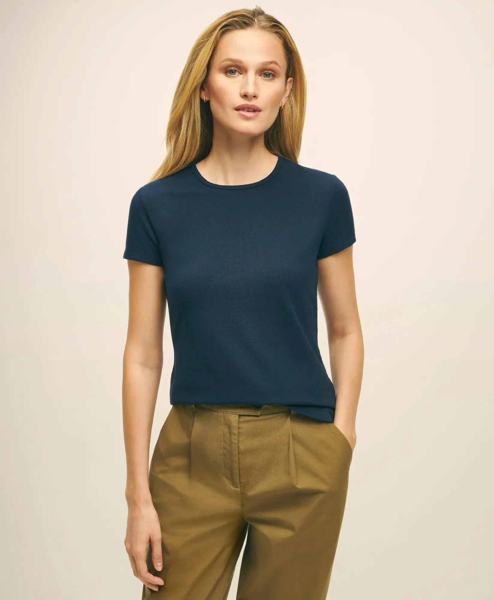 Elevated Cotton Modal Pique T-Shirt - 1