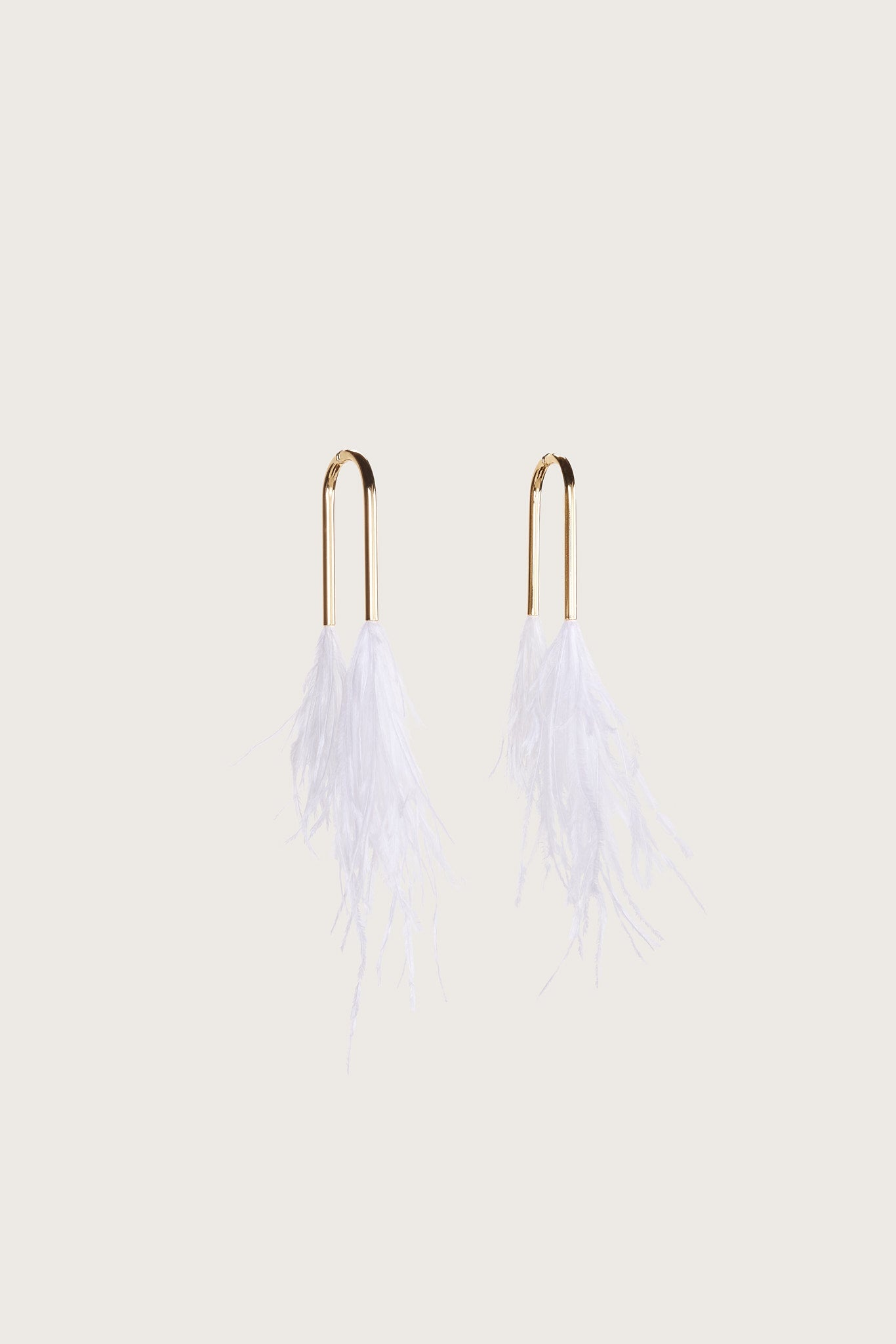 META FEATHER EARRING - 1