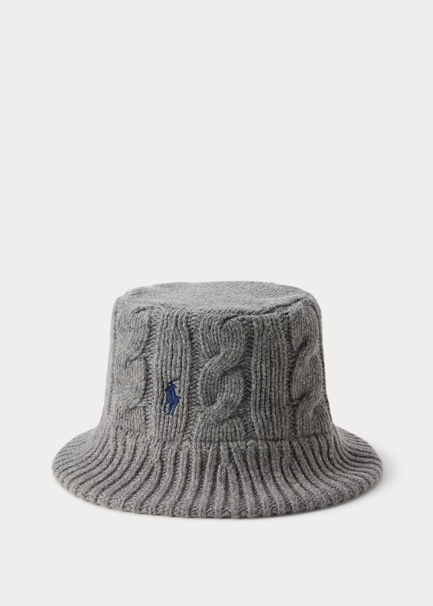 Cable-Knit Wool-Blend Bucket Hat - 1