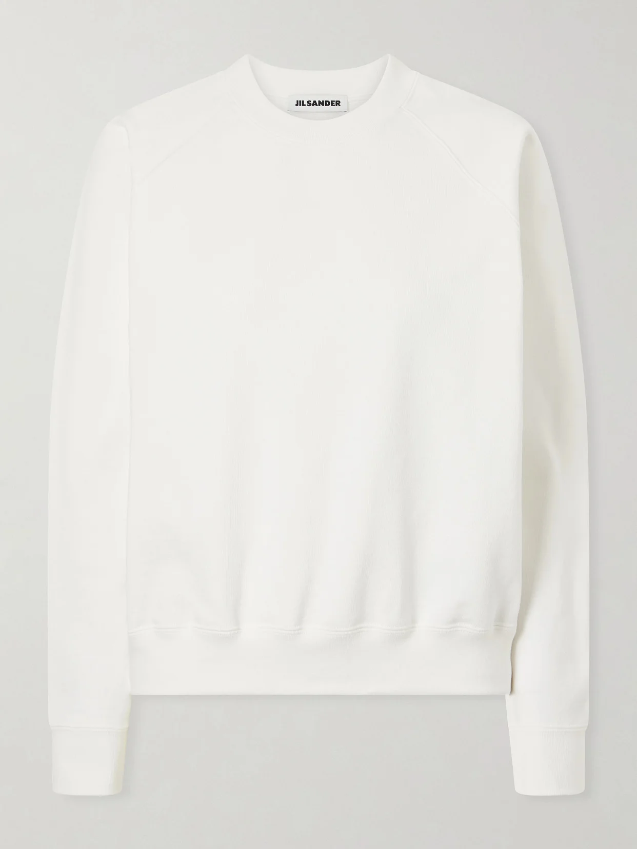 Cropped Cotton-jersey Sweatshirt - 1