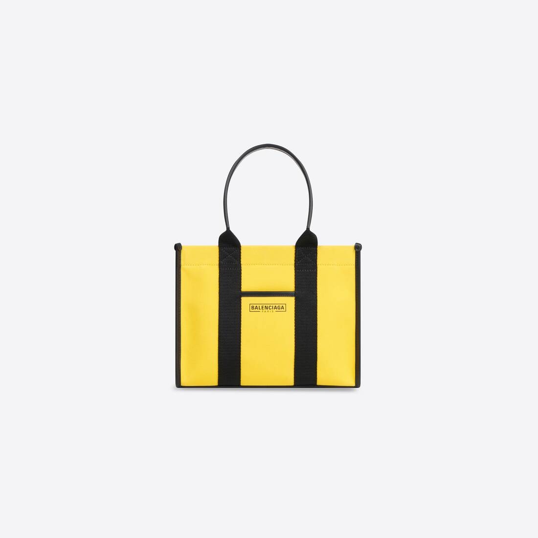 Women's Hardware Small Tote Bag With Strap in Yellow - 1