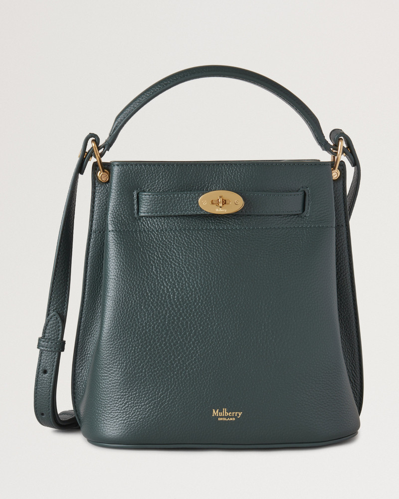 Islington Bucket Mulberry Green Small Classic Grain 1