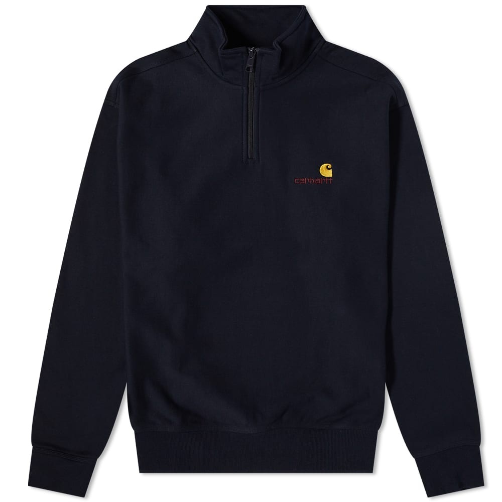 Carhartt WIP Half Zip American Script Sweat - 1