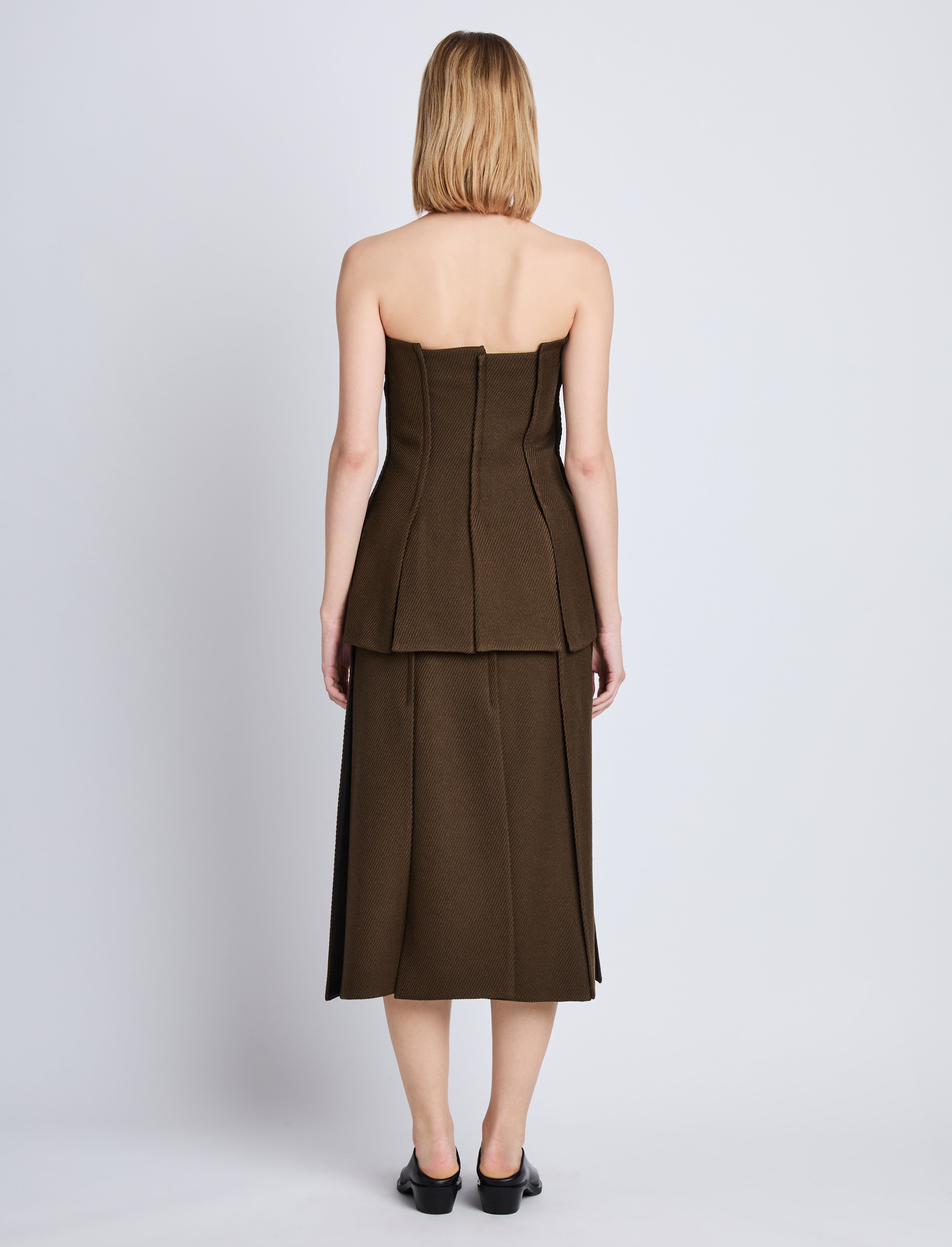 Diane Skirt in Wool Twill - 4