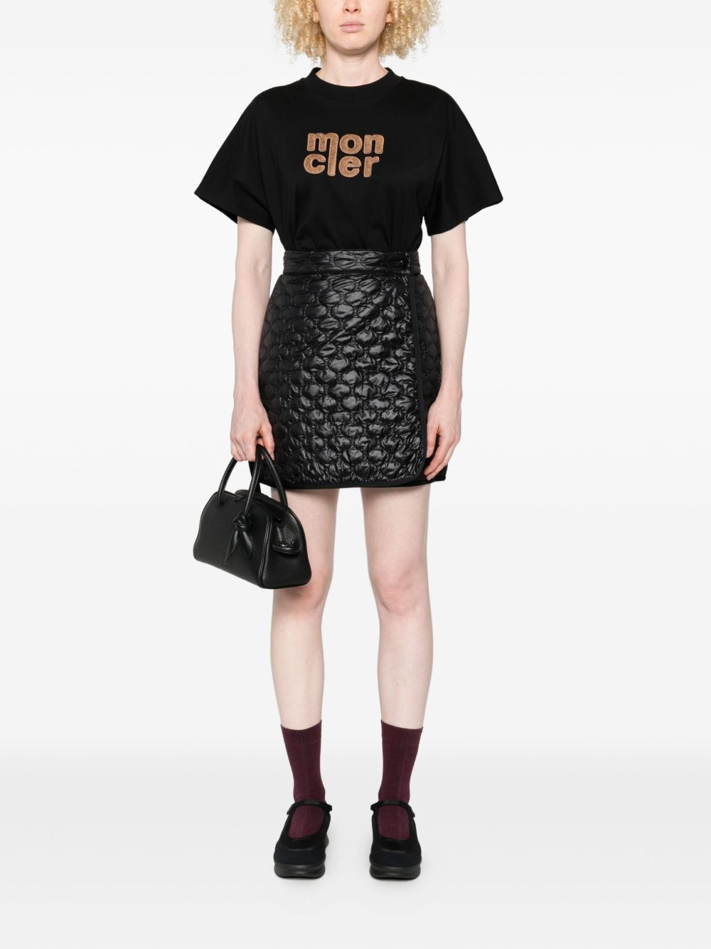 quilted mini skirt - 2