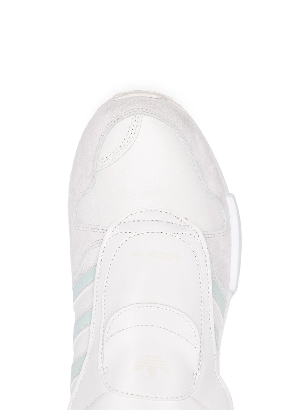 white micropacer x R1 leather sneakers - 4