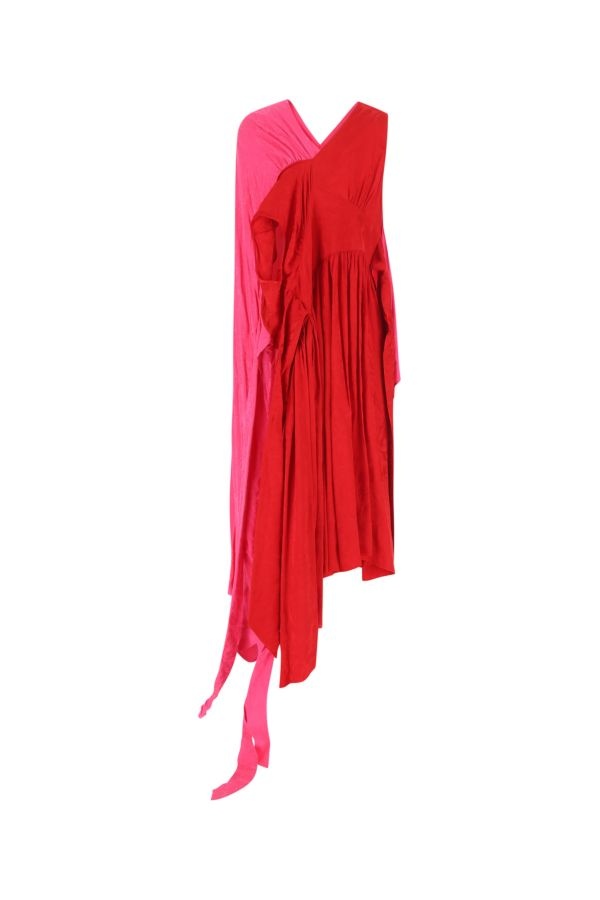 Balenciaga Woman Two-Tone Viscose Dress - 2