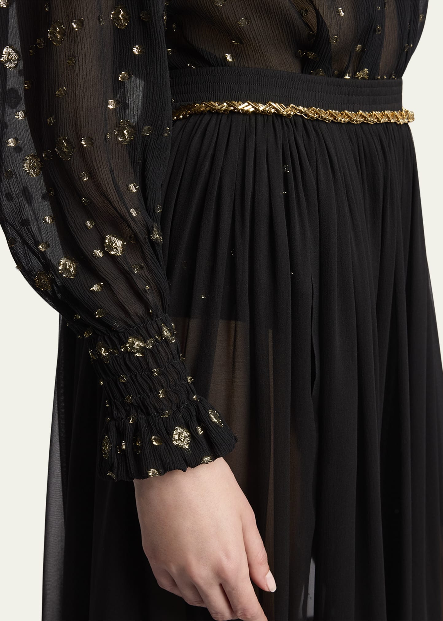 Tiered Sheer Maxi Skirt - 5