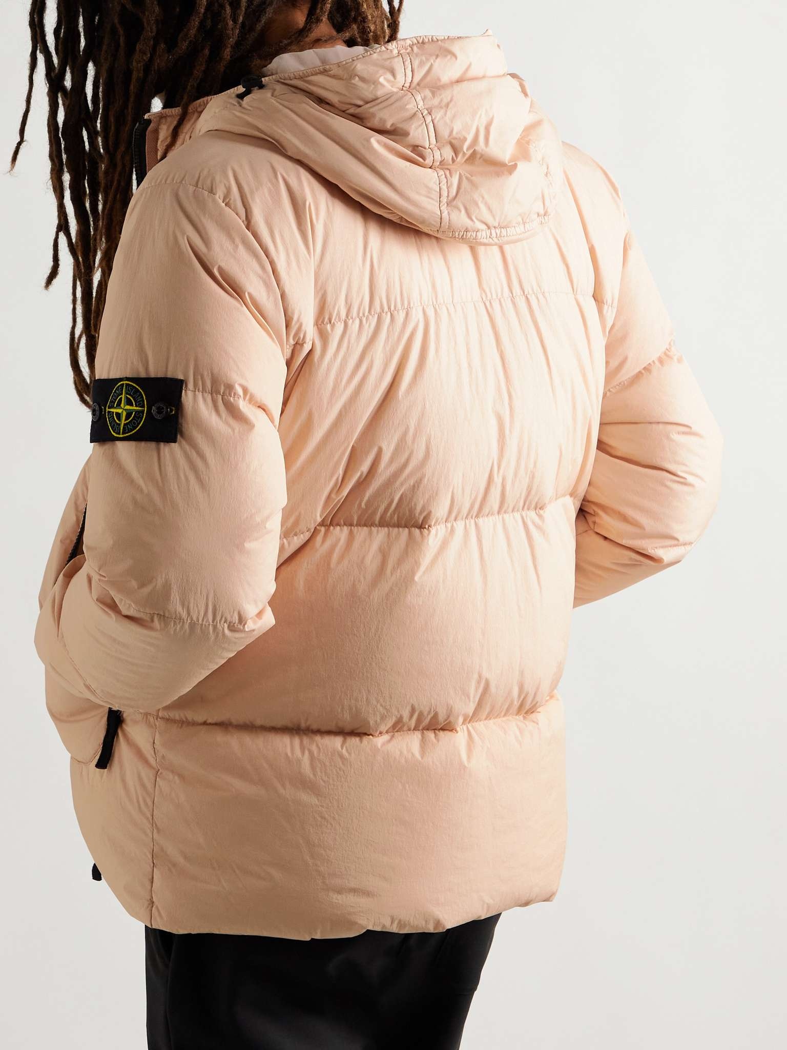 Garment-Dyed Quilted Nylon Down Jacket - 4