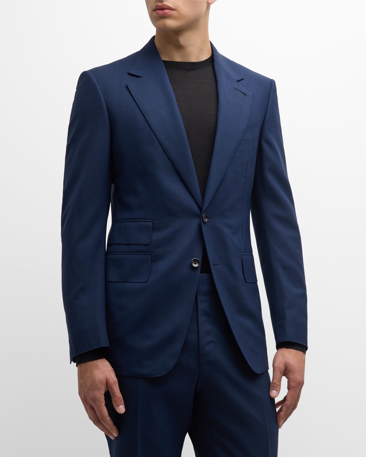 Men's Shelton Mouline Check Suit - 6