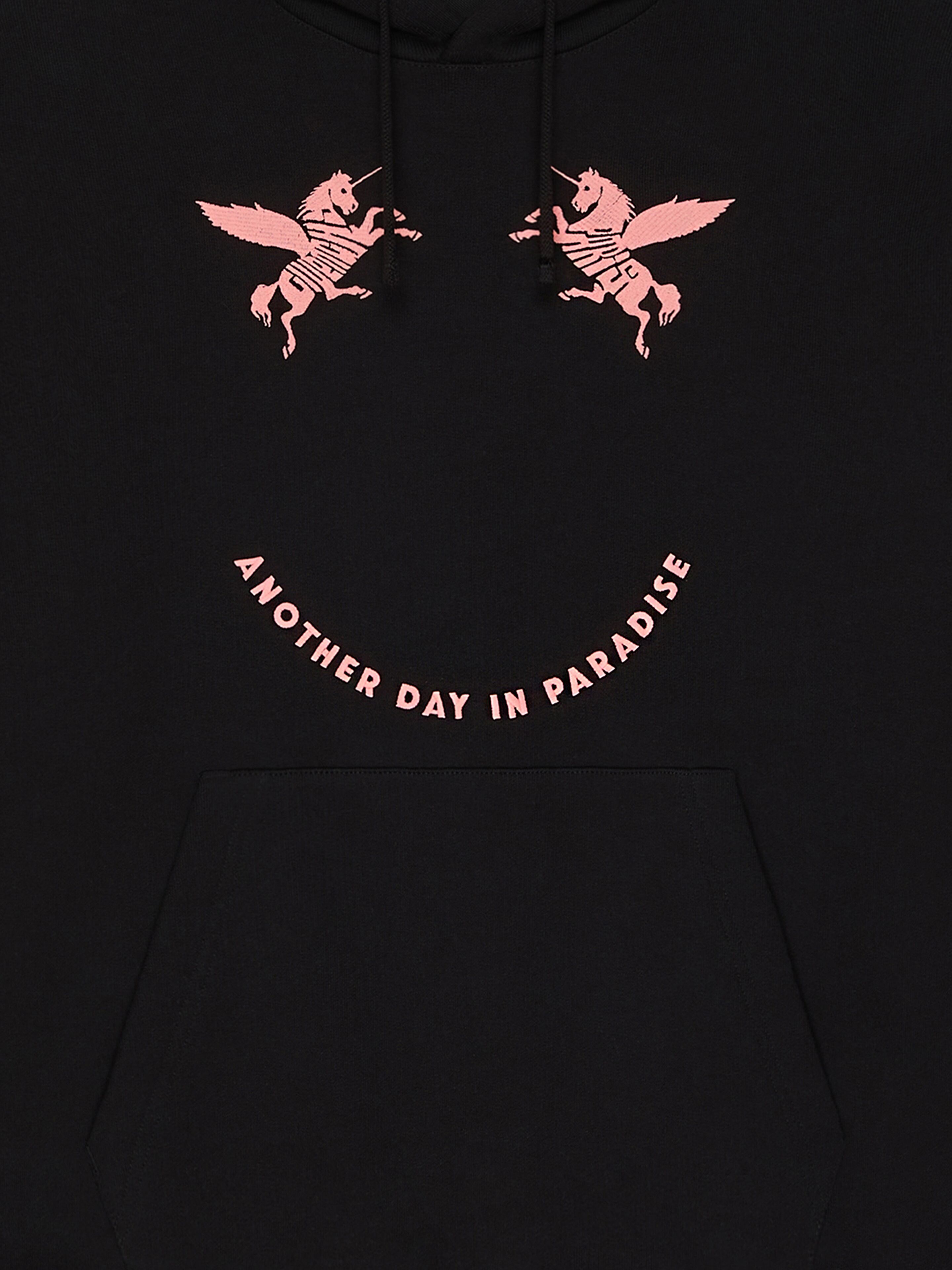 HOODIE IN FLEECE WITH UNICORNS EMBROIDERY - 4